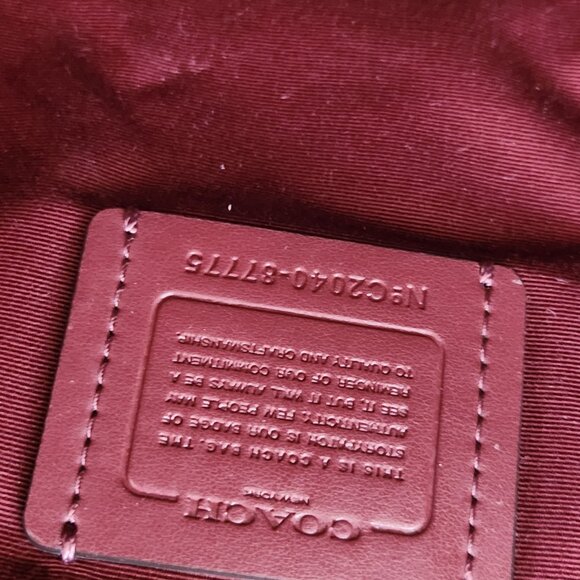 Coach Ava Tan Gold Chain Shoulder Bag Purse - Picture 14 of 14